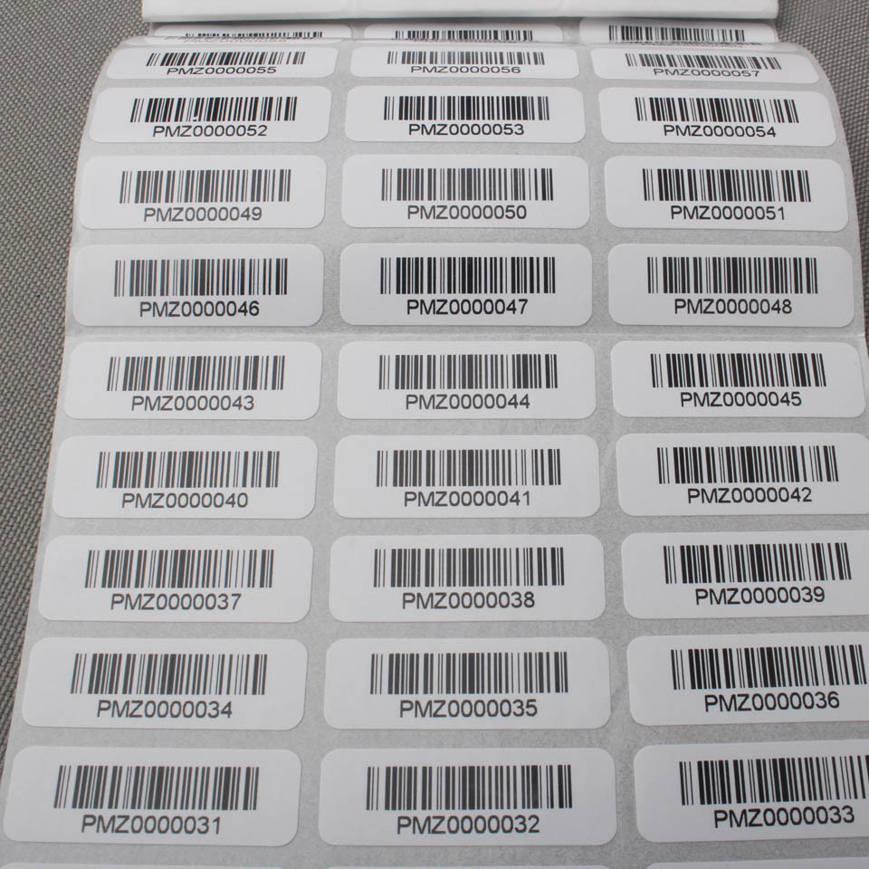 Dtf Hot Peel Film - 1x3cm barcode sticker printing custom adhesive