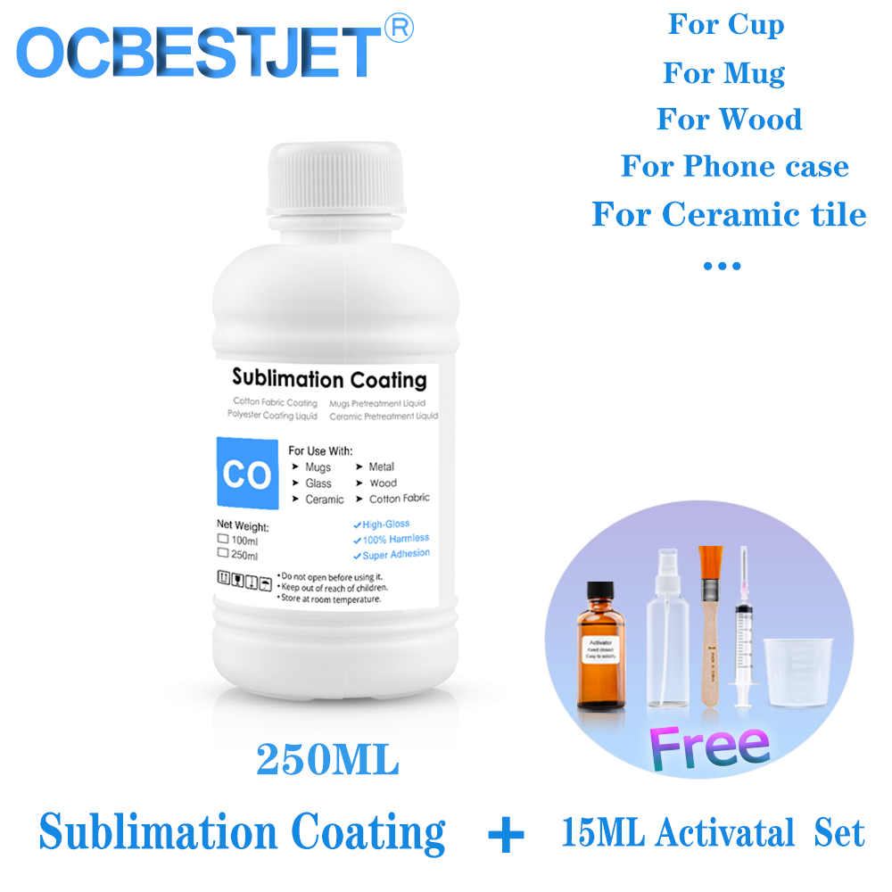 Sublimation Ink 100Ml - 250ML Sublimation Coating Primer Fluid For