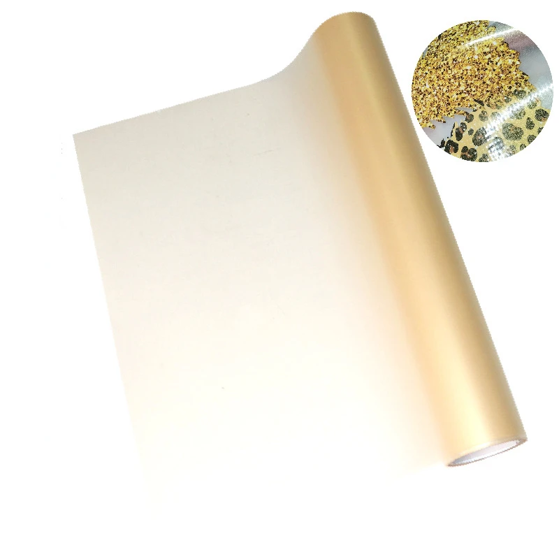 Dtf Hot Peel Film - 1m/10m/20m/50m/100m Gold Glitter Printable Film HTV