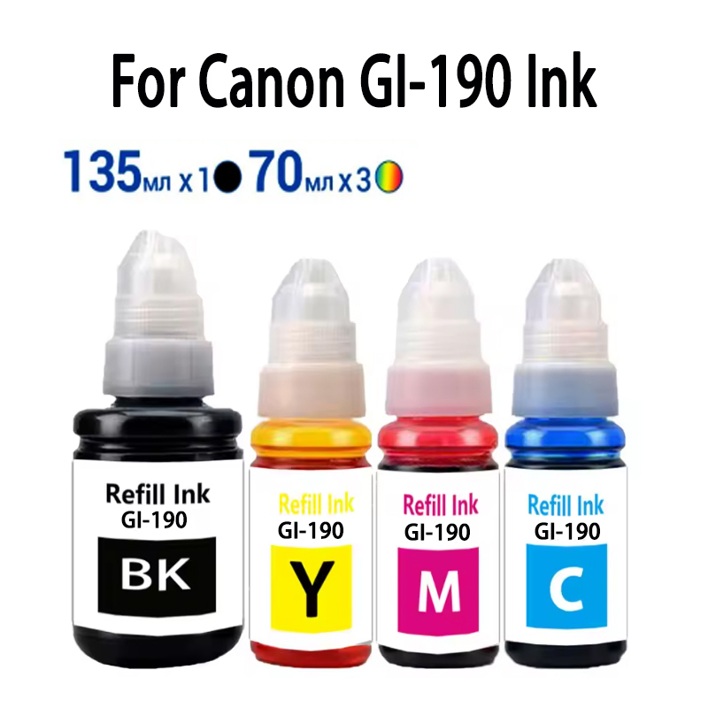 Sublimation Ink 100Ml - GI-190 Ink Refill Bottles Replacement Compatible