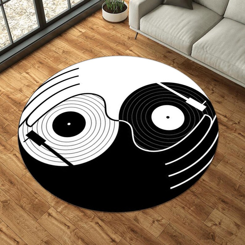 Yin Yang Symbol Round Rug Vivi - Commercial Vinyl Printing Machine review and price