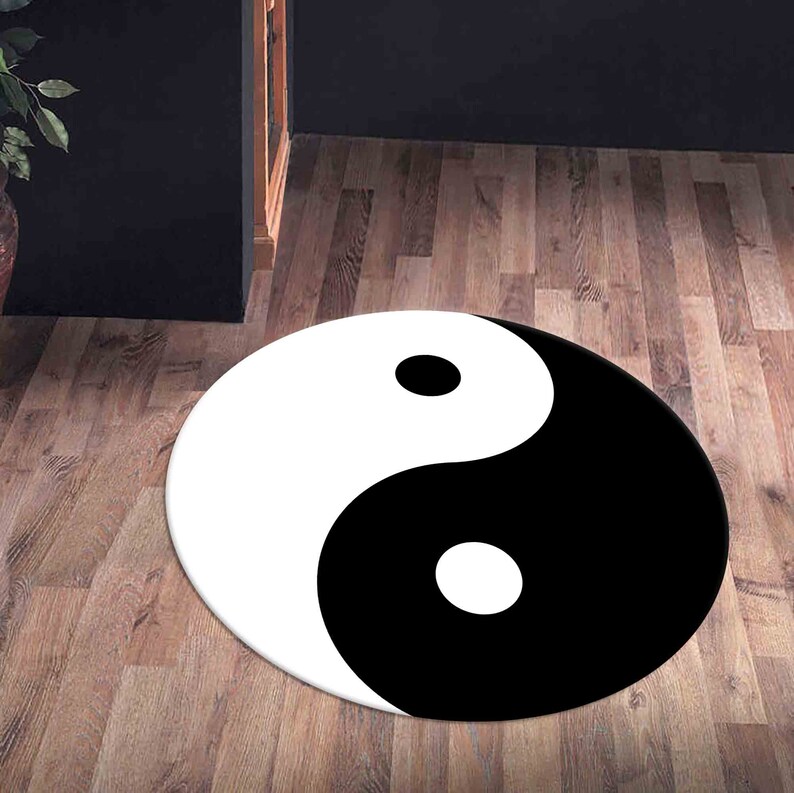 Yin Yang Symbol Round Rug Vivi - Commercial Vinyl Printing Machine review and price
