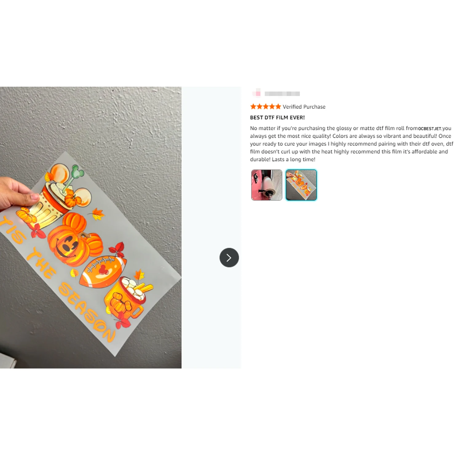 DTF Film Roll 30cm 100m DTF Ho - Dtf Hot Peel Film review and price