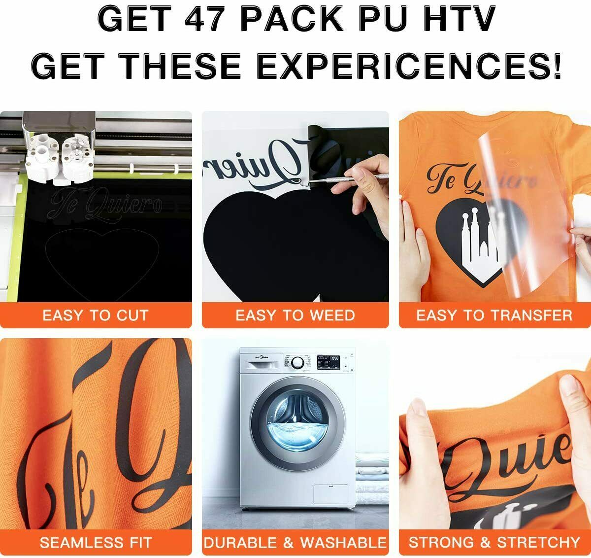 HTVRONT 47pcs 30cm*25cm PU Hea - Dtf Hot Peel Film review and price