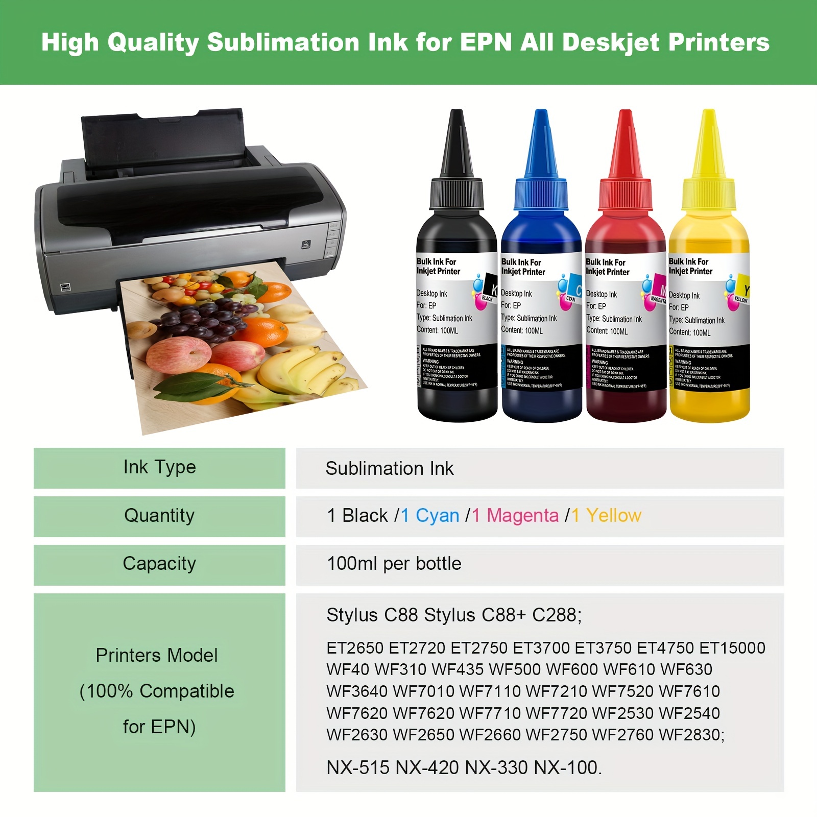 100ml sublimation ink for epso - Sublimation Ink 100Ml review and price